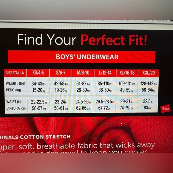 Hanes Boys Boxer Briefs - 6 Pack - Picture 2 of 6